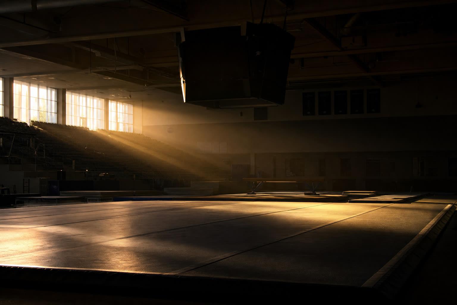 Gymnase avant une compétition
